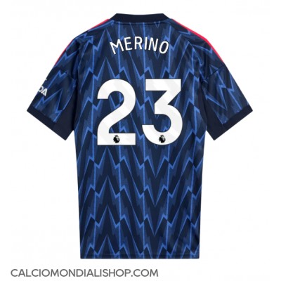 Maglie da calcio Arsenal Mikel Merino #23 Seconda Maglia 2025-26 Manica Corta Maglie da calcio Arsenal Mikel Merino #23 Seconda Maglia 2025-26 Manica Corta